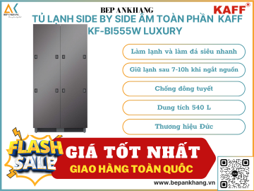     Tủ lạnh Side By Side Kaff - KF-BI555W LUXURY - Thương hiệu Đức